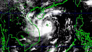 Duong di cua bao so 10 tren Bien Dong hinh anh