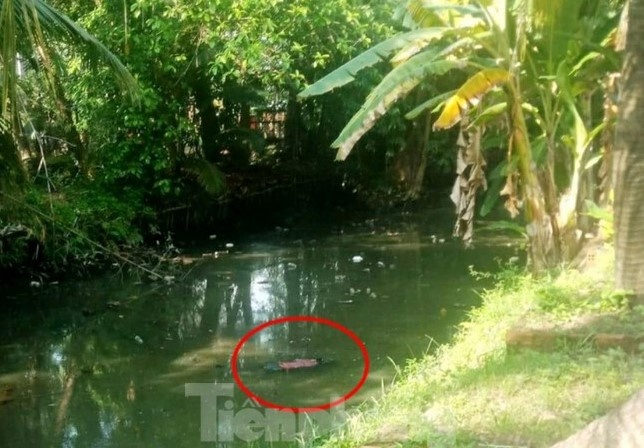 Phat hien thi the nu gioi chet bat thuong duoi muong nuoc can hinh anh