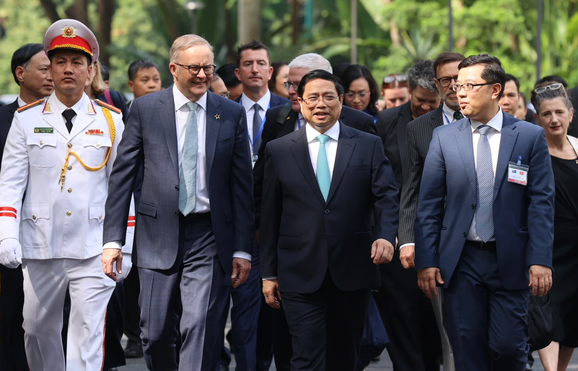 Thu tuong Pham Minh Chinh chu tri le don thu tuong Australia hinh anh