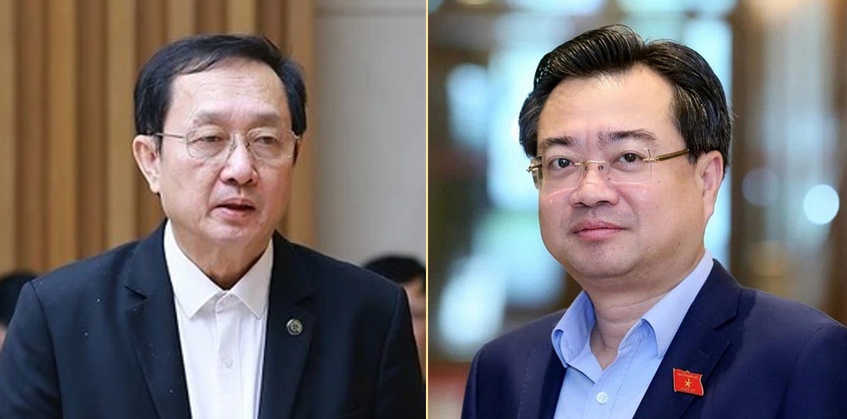 Mien nhiem chuc Bo truong voi ong Nguyen Thanh Nghi va Huynh Thanh Dat hinh anh