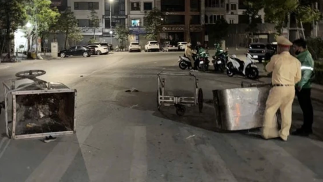 Truy tim tai xe xe may tong tu vong nu cong nhan moi truong hinh anh