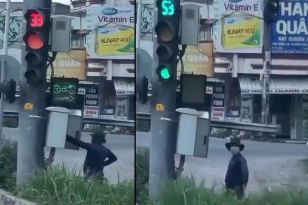 Xac minh clip nguoi trum kin mat bam den do, xe khong dung kip o TPHCM hinh anh