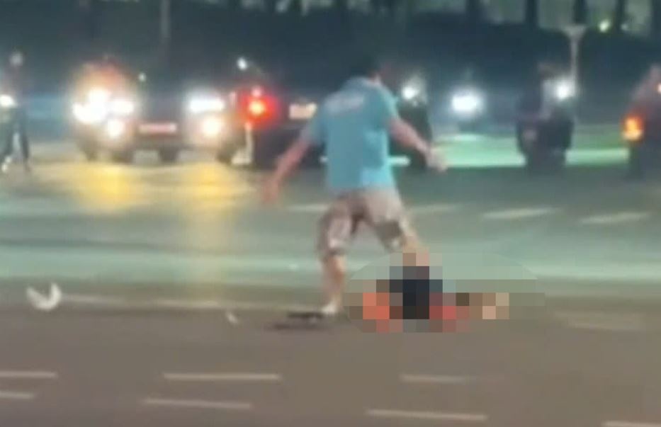 Nguoi dan ong bi danh dap nao sau va quet xe o Binh Duong da tu vong hinh anh