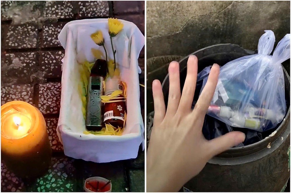 Nguoi tre chat vat cai thuoc la dien tu hinh anh