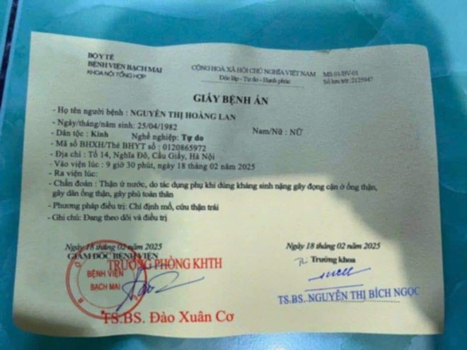 Gia mao giay to, benh an co con dau gia cua Benh vien Bach Mai hinh anh