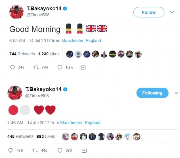 Bakayoko làm CĐV Man Utd mừng hụt 2 lần ảnh 1 Bakayoko lam CDV Man Utd mung hut 2 lan anh 1