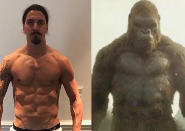 Ibra tu so sanh voi 'Vua linh truong' King Kong hinh anh