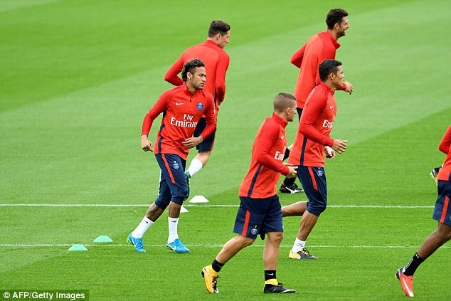 Neymar hăng hái tập luyện ảnh 4 Neymar hang hai tap luyen anh 4