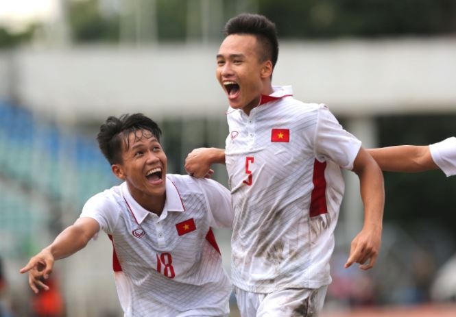 U18 Viet Nam an mung cam xuc sau tran thang ung vien vo dich hinh anh