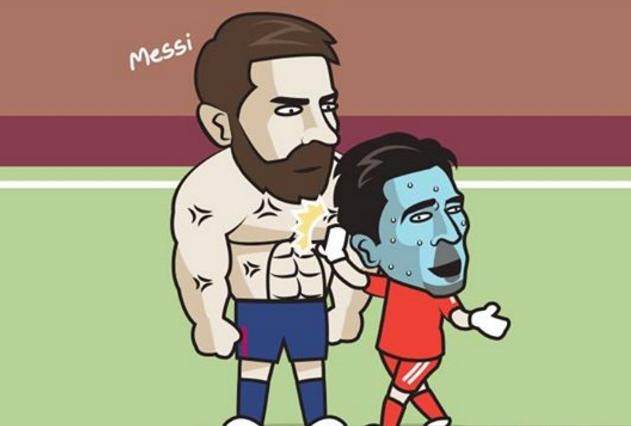 Hi hoa Buffon so xanh mat khi gap 'nguoi khong lo' Messi hinh anh