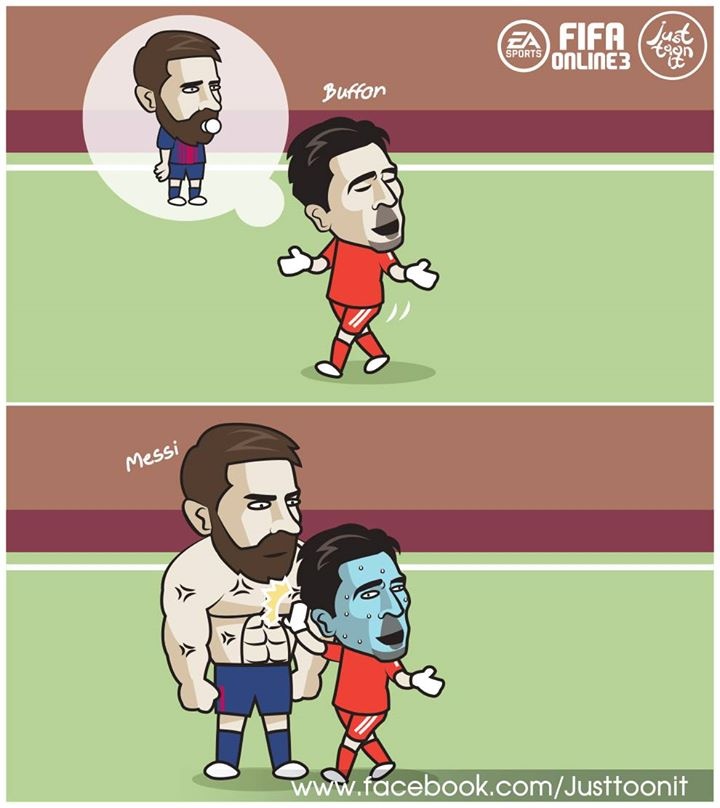 Buffon so xanh mat khi gap 'nguoi khong lo' Messi anh 4