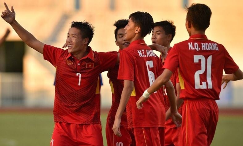 U16 Viet Nam de bep U16 Campuchia 5-2 trong the tran mat nguoi hinh anh