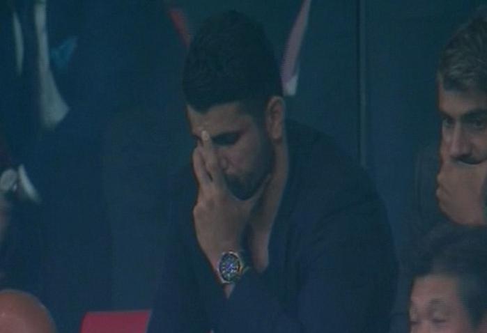 Diego Costa buon rau nhin Chelsea danh bai Atletico Madrid hinh anh