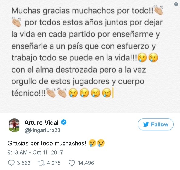 Vidal chia tay sự nghiệp quốc tế ảnh 1 Vidal chia tay su nghiep quoc te anh 1