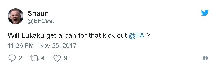 Lukaku choi xau,  CDV doi FA treo gio 3 tran anh 6