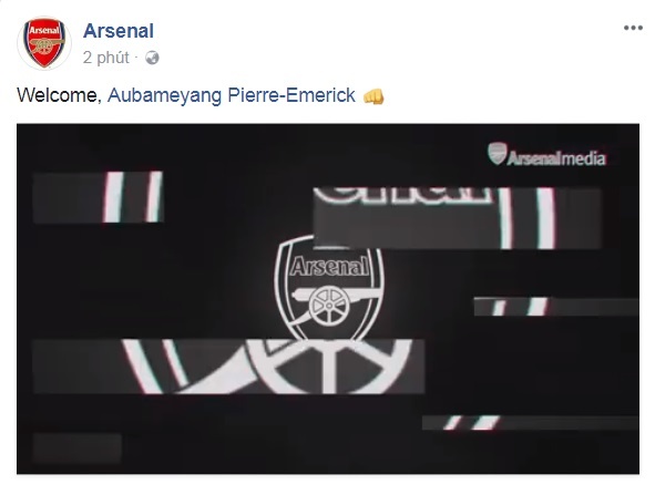 Arsenal mua Aubameyang ảnh 1 Arsenal mua Aubameyang anh 1