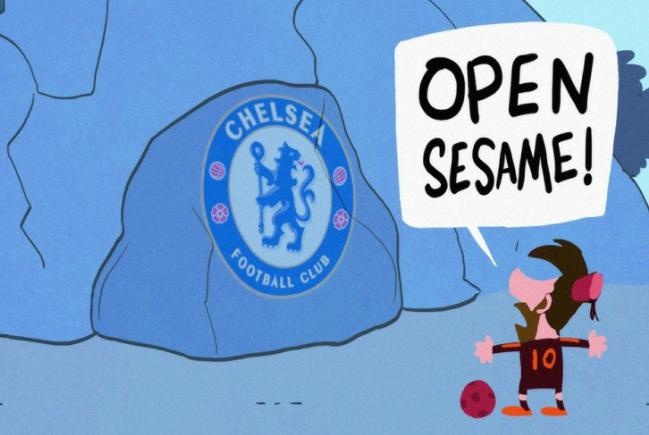 Hi hoa Messi tim ra than chu mo cua vao khung thanh Chelsea hinh anh