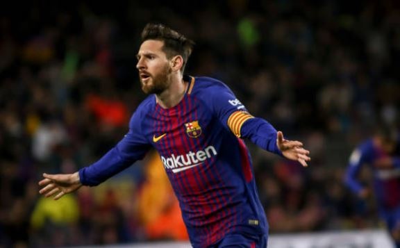 Messi ghi hat-trick, Barca lap ky luc bat bai o La Liga hinh anh