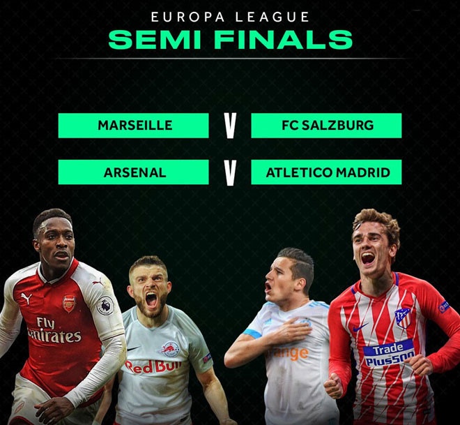 Arsenal đụng độ Atletico ở bán kết Europa League ảnh 2 Arsenal dung do Atletico o ban ket Europa League anh 2