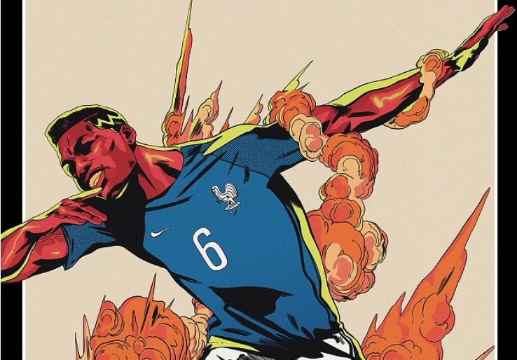 Ronaldo, Messi, Pogba an tuong trong bo poster World Cup 2018 hinh anh