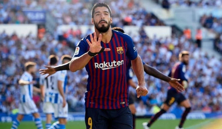 Suarez, Dembele toa sang, Barca chat vat gianh 3 diem truoc Sociedad hinh anh