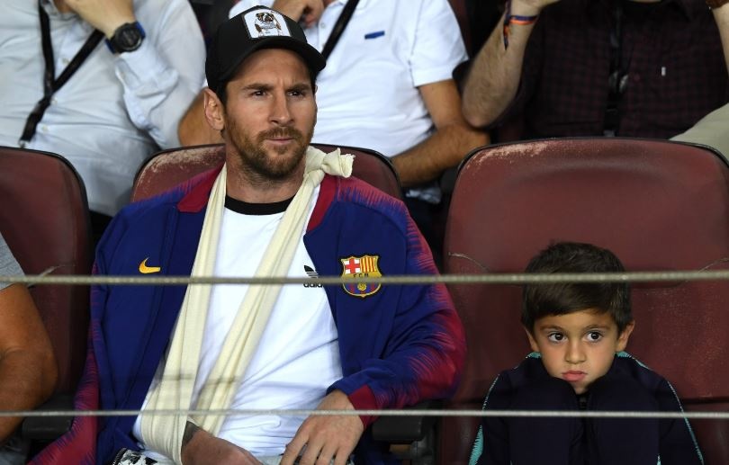 Messi den xem Barca danh bai Inter Milan voi ben tay bang bo hinh anh