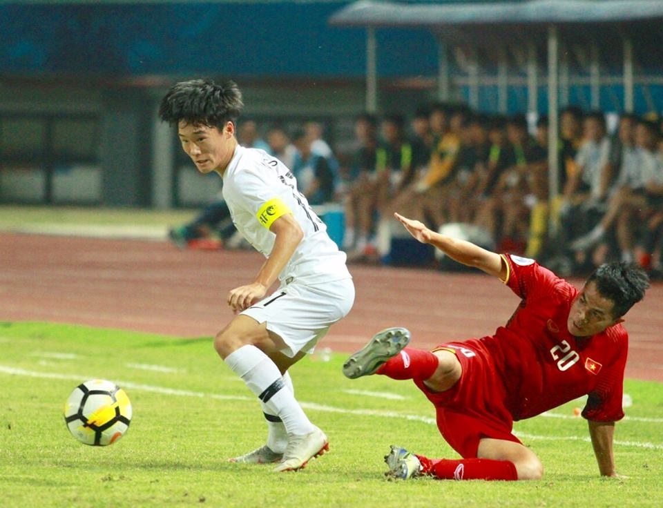 Highlights U19 Viet Nam thua dang tiec truoc U19 Han Quoc hinh anh