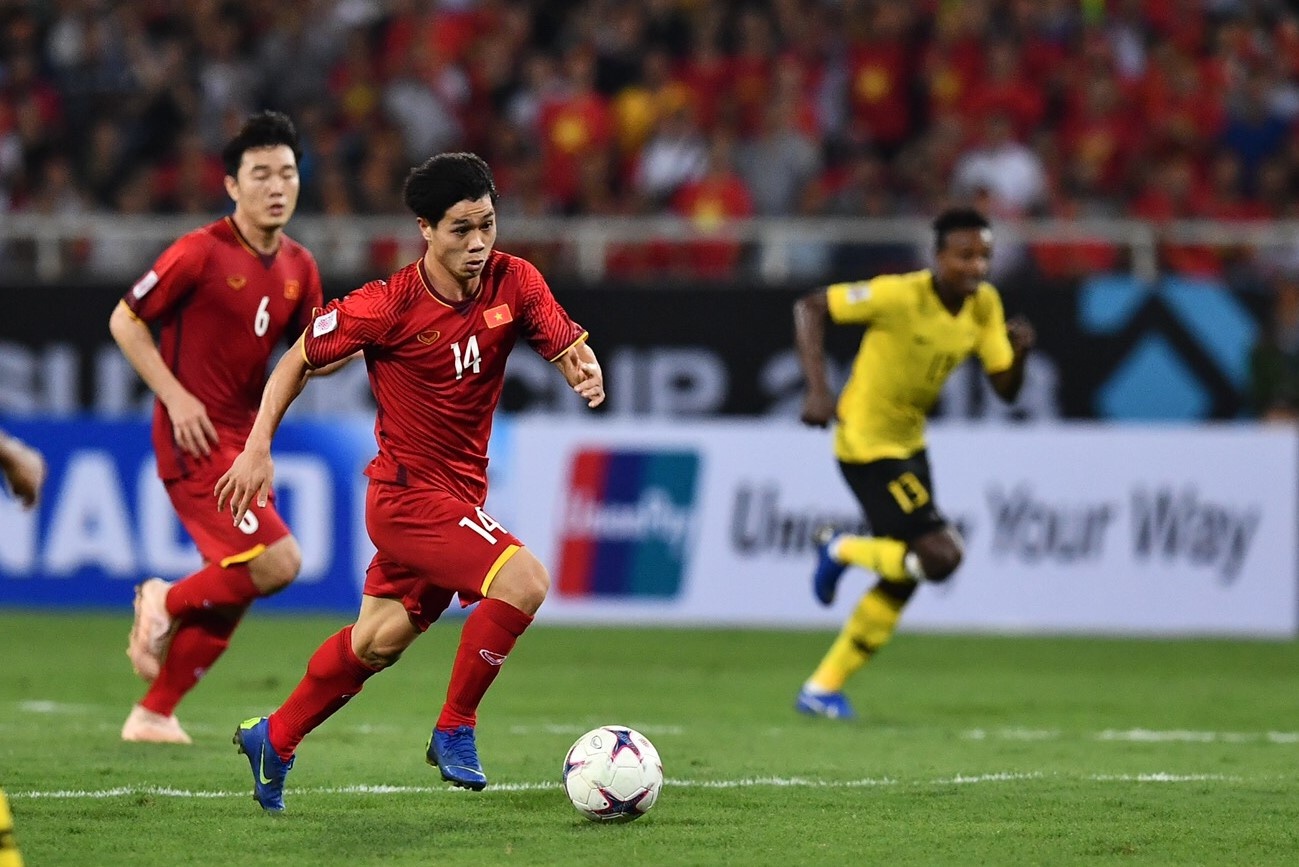 AFF Cup 2018,  doi tuyen Viet Nam,  Viet Nam vs Malaysia,  Cong Phuong anh 2