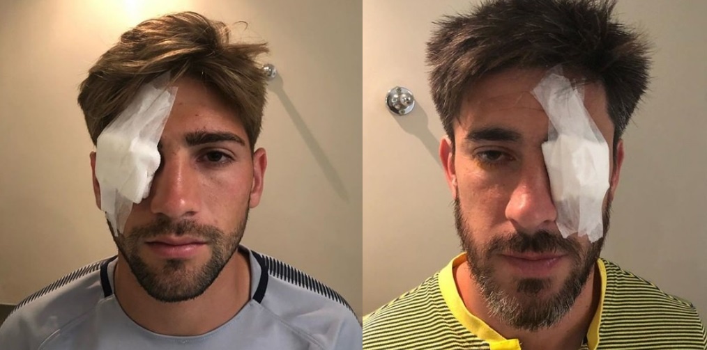 Tran dau nong nhat hanh tinh hoan vi cau thu bi tan cong hinh anh