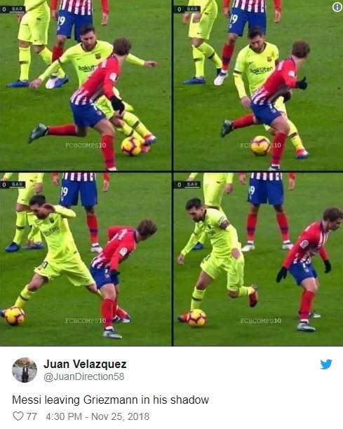 Messi di bong qua Griezmann anh 8