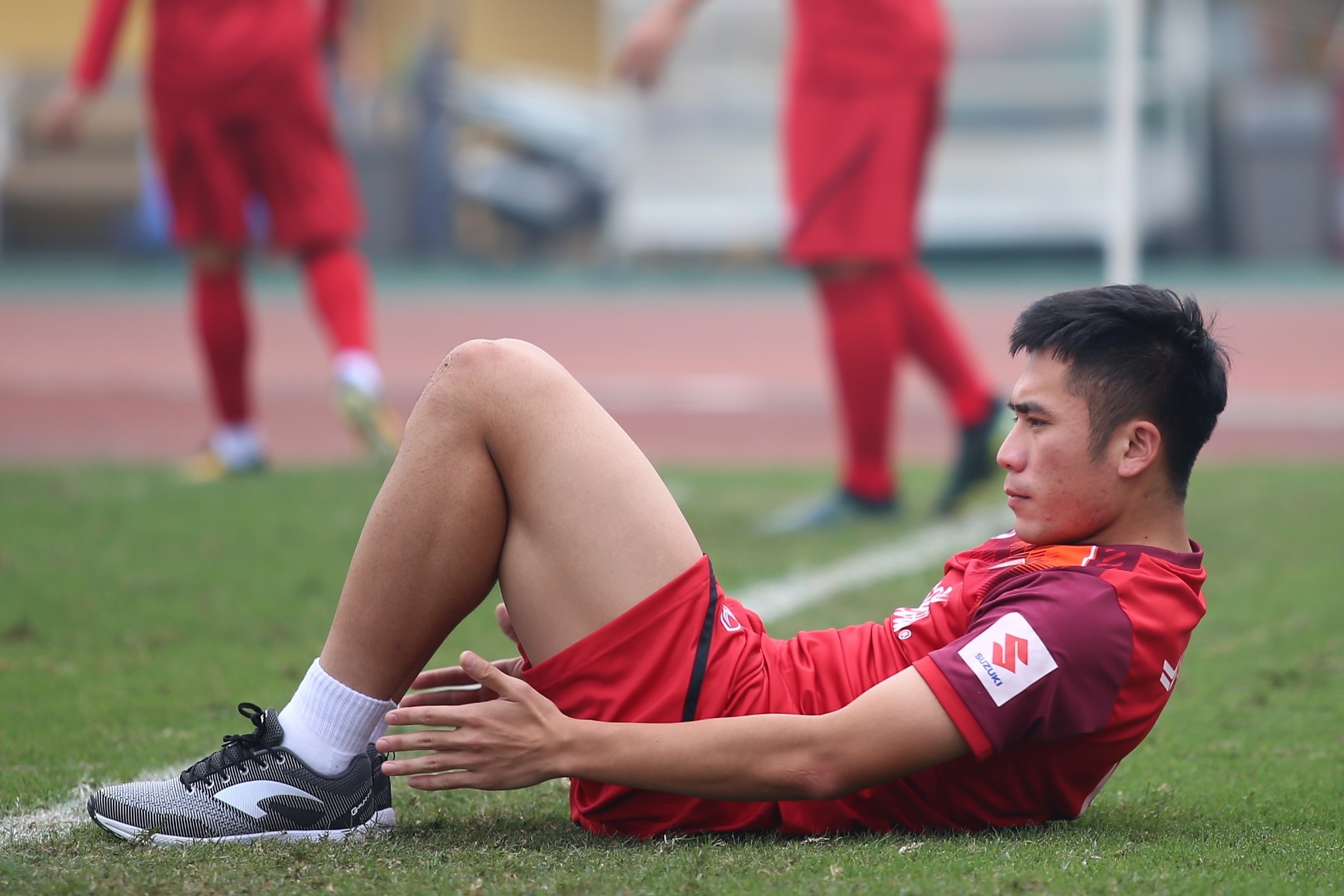 Tuyen U22 Viet Nam mat thu quan truoc tran giao huu hinh anh