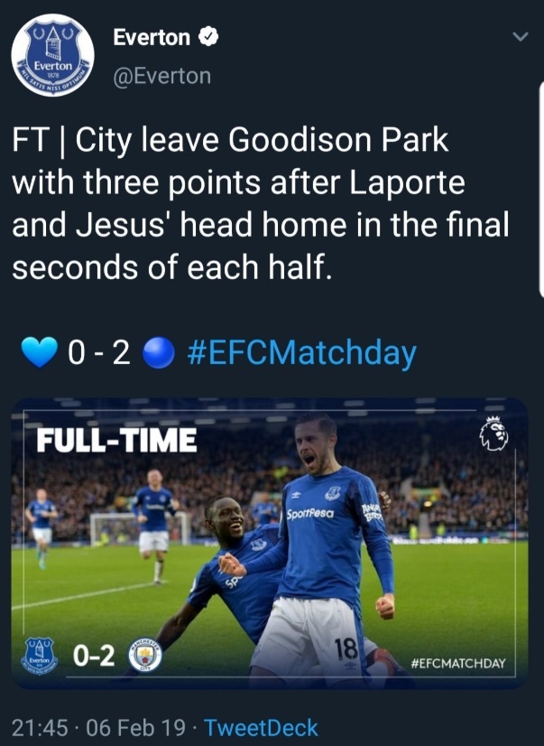 CĐV Everton ăn mừng khi đội nhà thua Man City ảnh 1 CDV Everton an mung khi doi nha thua Man City anh 1