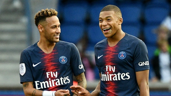 Neymar ăn mừng bàn thắng Mbappe ảnh 1 Neymar an mung ban thang Mbappe anh 1