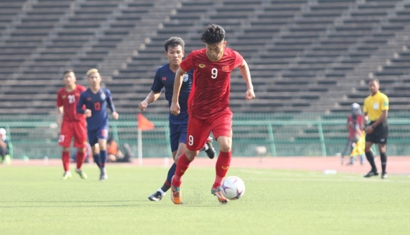truc tiep U22 Viet Nam vs U22 Thai Lan anh 1