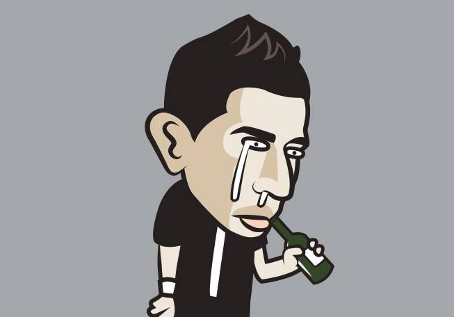 Hi hoa Di Maria roi le cung chai bia sau tran thua MU hinh anh