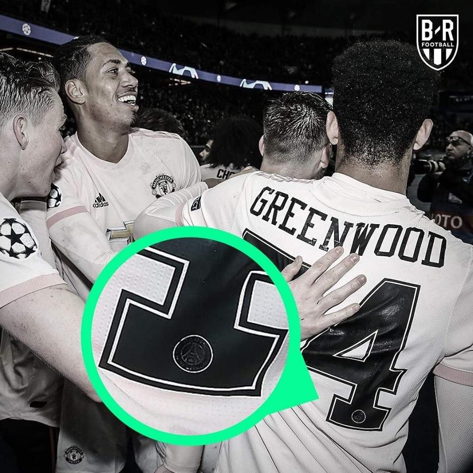 Greenwood mặc áo in logo PSG ảnh 1 Greenwood mac ao in logo PSG anh 1