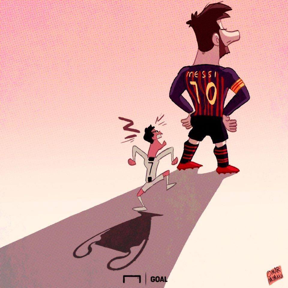 hí họa Ronaldo núp bóng Messi ảnh 3 hi hoa Ronaldo nup bong Messi anh 3