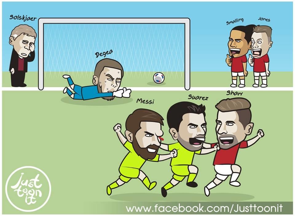 hi hoa Luke Shaw an mung cung Messi anh 1