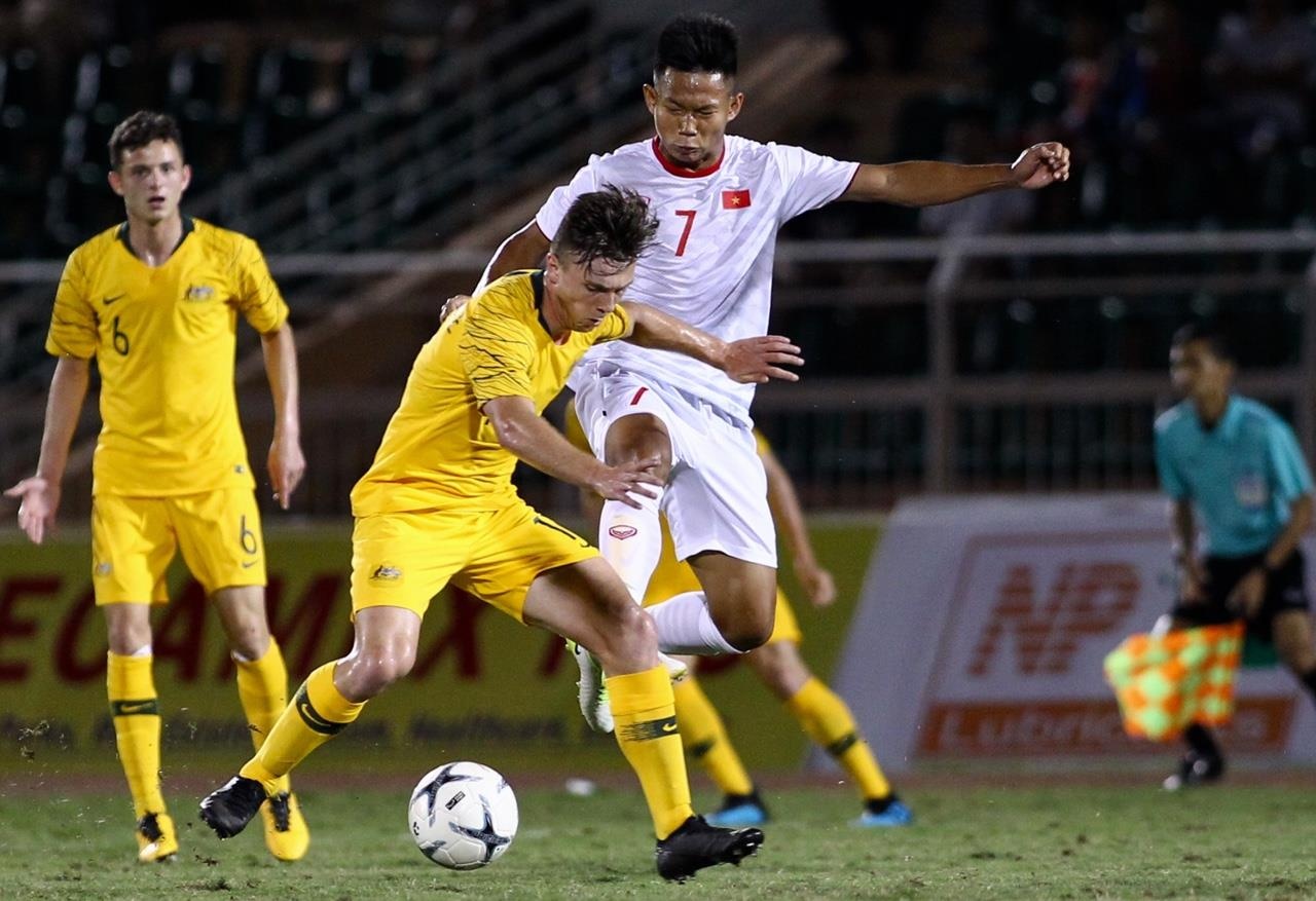 truc tiep U18 Viet Nam vs Australia anh 1