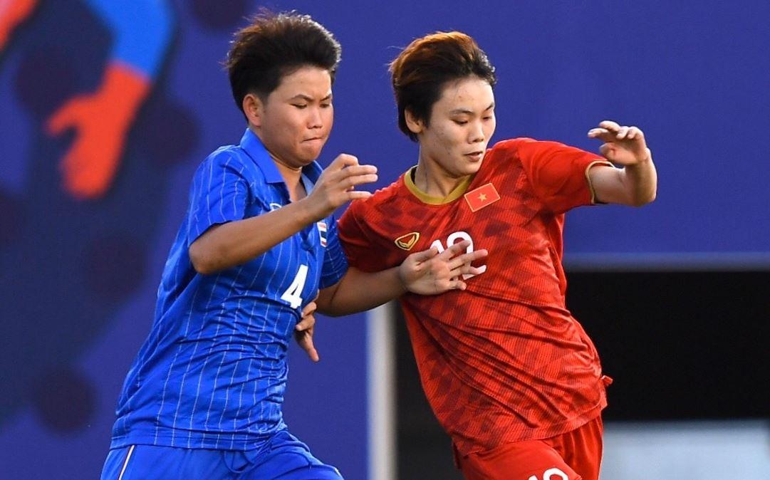 Tuyen nu Viet Nam hoa Thai Lan o SEA Games 30 hinh anh