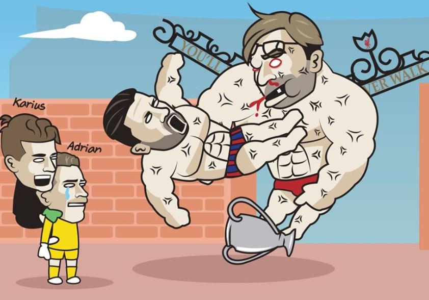 Anh che Klopp bi do van trong ngay 'Karius nhap Adrian' hinh anh