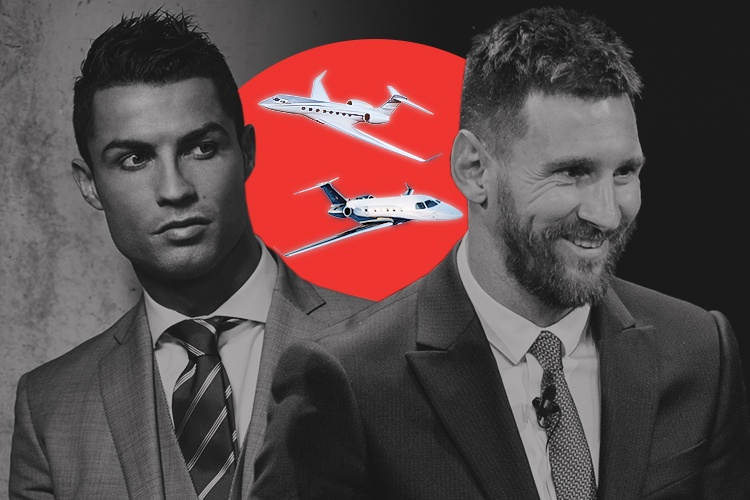 May bay rieng cua Ronaldo dat gap doi cua Messi hinh anh