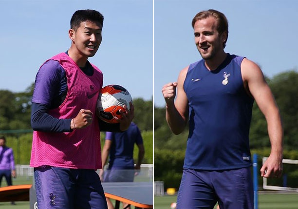 Than hinh trai nguoc cua Son Heung-min va Harry Kane sau ky nghi hinh anh