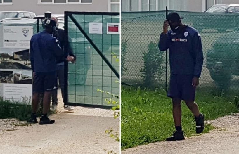 Balotelli khong duoc vao san tap anh 1