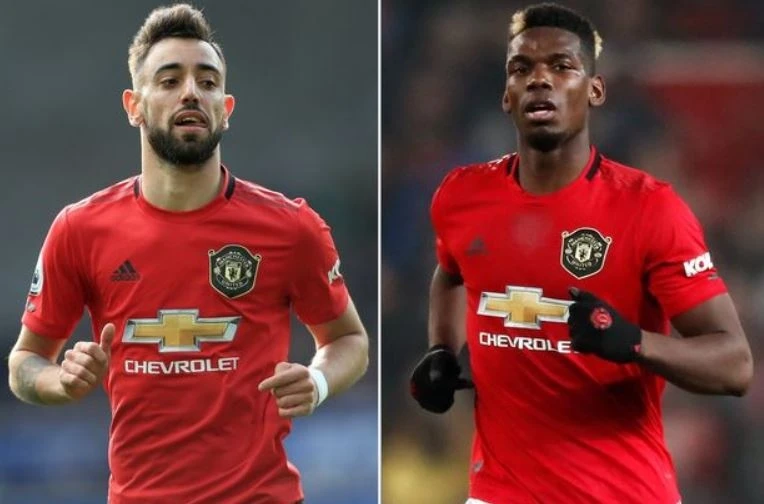Pogba, Bruno Fernandes dinh chan thuong sau pha va cham hinh anh