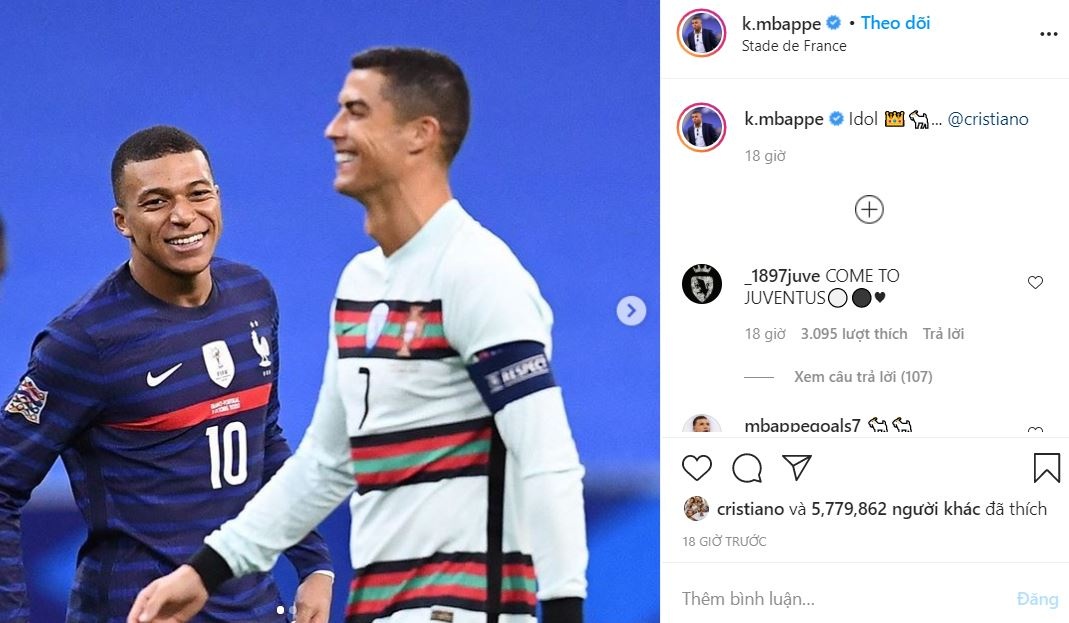 sao tuyen Phap dong loat dang anh chup cung Ronaldo anh 2