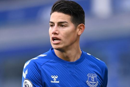 James Rodriguez bat luc trong tran thua cua Everton hinh anh