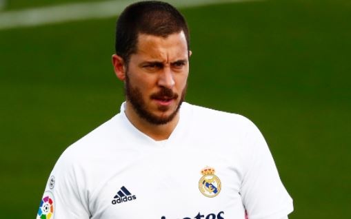 Hazard roi san som trong tran thua nguoc cua Real hinh anh