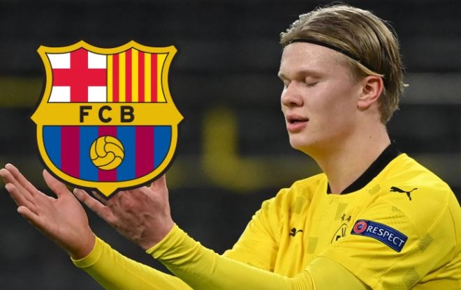 Dai dien cua Erling Haaland co mat tai Barcelona hinh anh