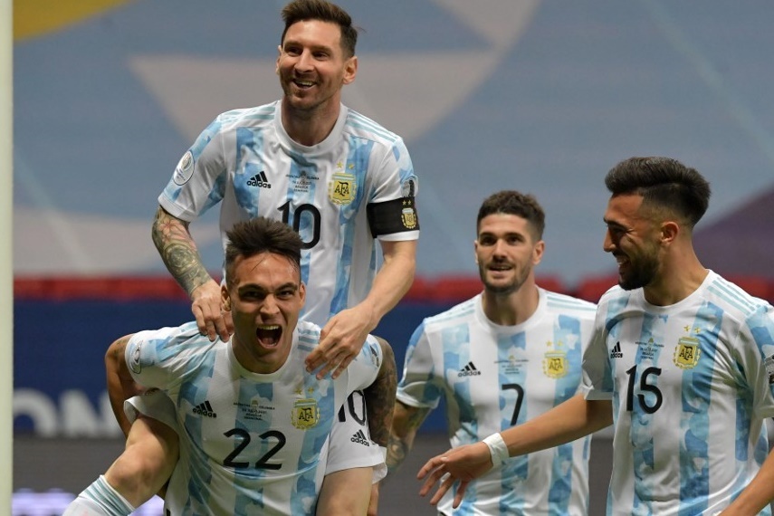 Argentina cham tran Brazil o chung ket Copa America hinh anh